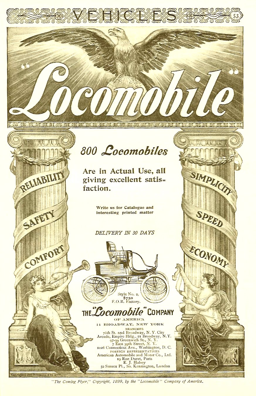 1900 Locomobile American Auto Advertising